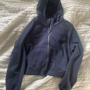Lululemon cropped oversized full zip scuba